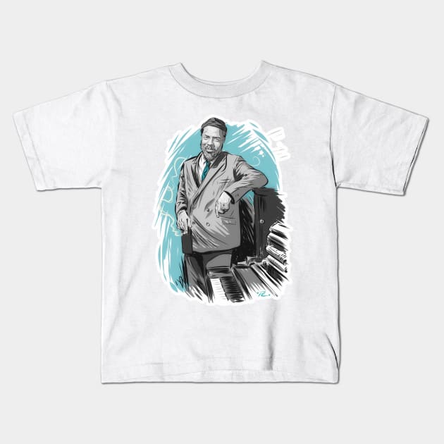 Thelonious Monk - An illustration by Paul Cemmick Kids T-Shirt by PLAYDIGITAL2020